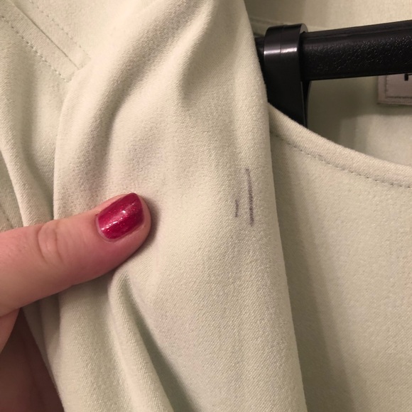 Soft Key Lime Coloured long sleeved jacket and sleeveless dress combo - Picture 5 of 7